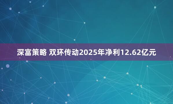 深富策略 双环传动2025年净利12.62亿元